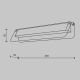 Aplice, corpuri de iluminat pentru pereti - Aplica de perete LED design minimalist Flat, fumuriu