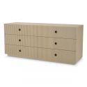 Comoda design LUX, Furnir de stejar albit, Dimitrios
