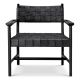 Fotolii - Fotoliu design LUX, Piele clasica neagra, Lemn, Tiberio