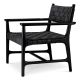 Fotolii - Fotoliu design LUX, Piele clasica neagra, Lemn, Tiberio