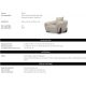 Fotolii - Fotoliu design LUX Siderno, Splendor light grey