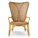 Scaune - Fotoliu din ratan design LUX, Colony natur honey