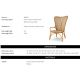 Scaune - Fotoliu din ratan design LUX, Colony natur honey