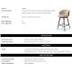Scaune Bar - Scaun de bar design elegant LUX Camerota, Sabino beige