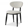 Scaun design elegant LUX Allston, sentier cream/ negru