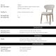 Scaune - Scaun design elegant LUX Allston, sentier cream/ natur