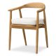 Scaun elegant design LUX Beale natur/ off-white
