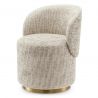 Scaun pivotant modern design LUX Chair Greer, Creststone beige 