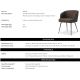 Scaune - Scaun elegant design LUX Aiden, Renato brown