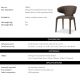 Scaune - Scaun elegant design LUX Josephine, Renato brown