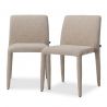 Set de 2 scaune elegante design LUX Leiza, Renato off-white