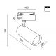 Spoturi, Proiectoare pe sina - Spot LED, accesoriu pentru sinele trifazate Trinity/ Vuoro alb 18W 4000K