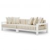 Canapea de interior/ exterior design LUX Cap-Antibes, alb mat