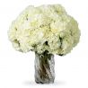 Buchet artificial LUX din 48 de hortensii albe, Hydrangeas