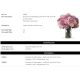 Aranjamente florale LUX - Buchet artificial LUX din 48 de hortensii roz, Hydrangeas