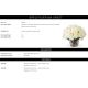 Aranjamente florale LUX - Buchet artificial LUX din 48 de bujori albi, Peonies