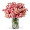 Buchet artificial LUX din 36 fire orhidee cymbidium, Orchids