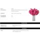 Aranjamente florale LUX - Buchet artificial LUX din 24 fire orhidee roz, Vanda Orchids