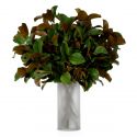 Buchet artificial LUX din 24 fire frunze de Magnolie