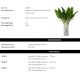 Aranjamente florale LUX - Buchet artificial LUX din 36 fire frunze Strelitzia