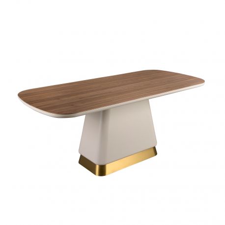 Mese dining - Masa deosebita design LUX Walnut-Bej 200x95cm