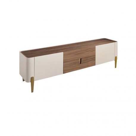 Comode - Comoda TV deosebita design LUX Walnut-Bej