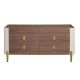 Comode - Comoda deosebita design LUX Walnut-Bej