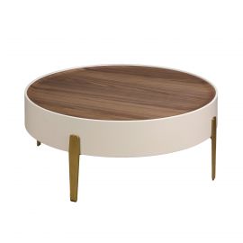 Masuta de cafea design LUX Walnut-Bej