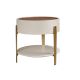 Masute Living - Masuta auxiliara design LUX Walnut-Bej