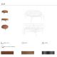 Masute Living - Masuta de cafea design LUX Dark Brown Leather