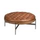 Masute Living - Masuta de cafea design LUX Dark Brown Leather