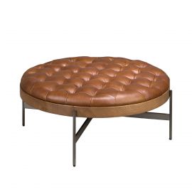Masuta de cafea design LUX Dark Brown Leather