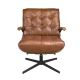 Fotolii - Fotoliu pivotant design LUX Dark Brown Leather