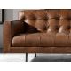 Canapele - Canapea design LUX 2 locuri Dark Brown Leather