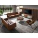 Canapele - Canapea design LUX 2 locuri Dark Brown Leather
