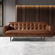 Canapele - Canapea design LUX 2 locuri Dark Brown Leather