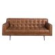 Canapele - Canapea design LUX 2 locuri Dark Brown Leather