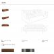 Canapele - Canapea design LUX 3 locuri Dark Brown Leather