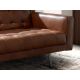 Canapele - Canapea design LUX 3 locuri Dark Brown Leather