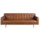 Canapele - Canapea design LUX 3 locuri Dark Brown Leather