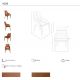 Scaune - Scaun design LUX, Nuc, Piele sintetica, Brown