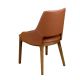 Scaune - Scaun design LUX, Nuc, Piele sintetica, Brown