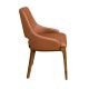 Scaune - Scaun design LUX, Nuc, Piele sintetica, Brown