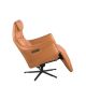 Fotolii - Fotoliu pivotant, functie relax, tapitat cu piele Brown