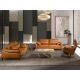 Canapele - Canapea design LUX 3 locuri Brown Leather