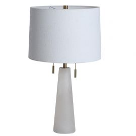 Veioza, Lampa de masa, Alabastru, Textil Alb, Linen