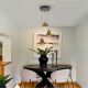 Pendule, Lustre suspendate - Lustra cu 3 pendule LED design modern Aledis negru/ auriu
