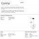 Pendule, Lustre suspendate - Pendul LED design modern Corina negru/ cupru