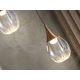 Pendule, Lustre suspendate - Pendul LED design modern Corina negru/ cupru