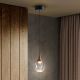 Pendul LED design modern Corina negru/ cupru
